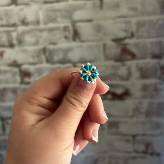 Turquoise Mini Flower Ring