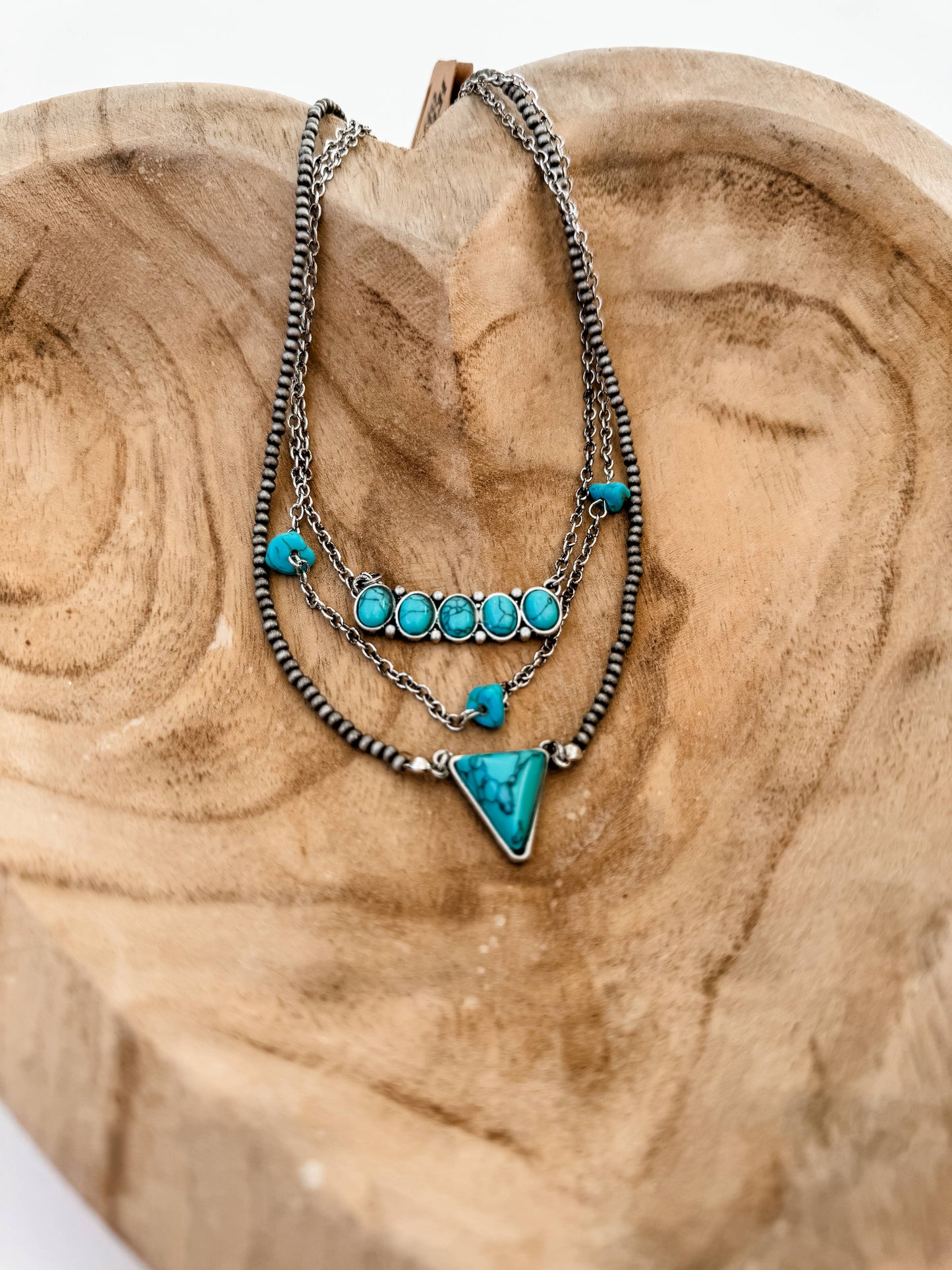 3 Layered Boho Western Necklace