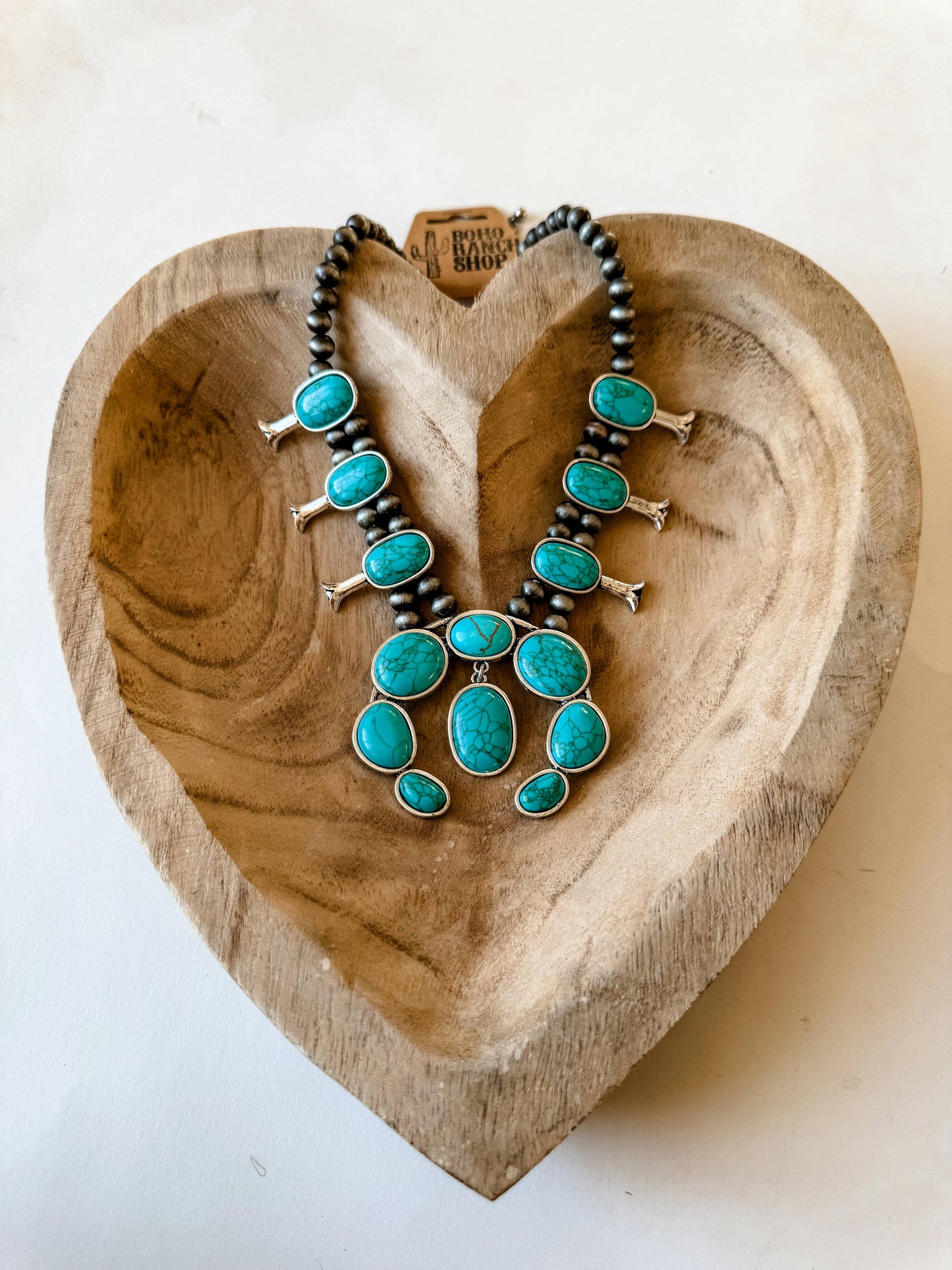 Squash Blossom Style Necklace